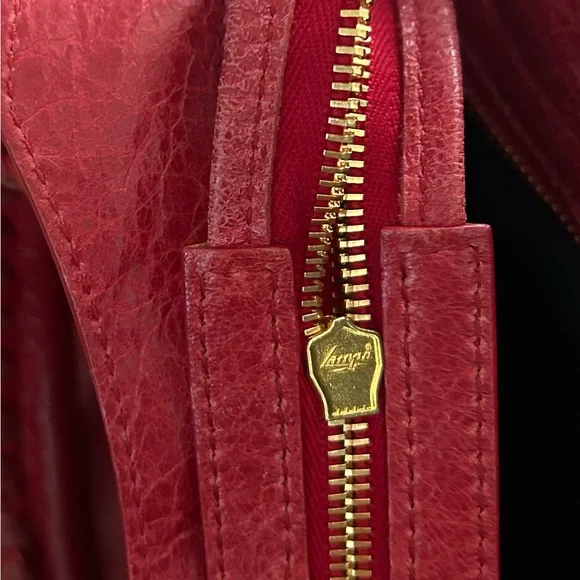 Balenciaga Town Crossbody Bag Red - Picture 5 of 9
